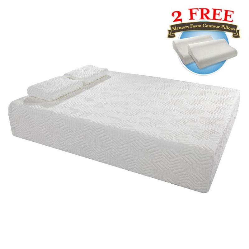Winado 14" Three Layers Queen Cool Memory Firm Gel Foam Mattress Room