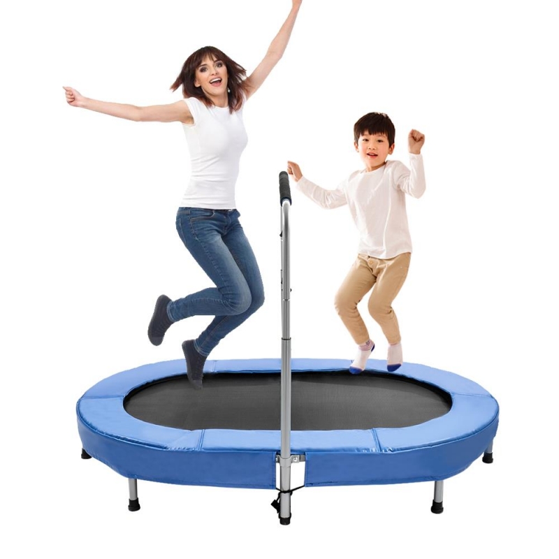 Winado Double Jumping Rebounder Trampoline, with Adjustable Handle, for