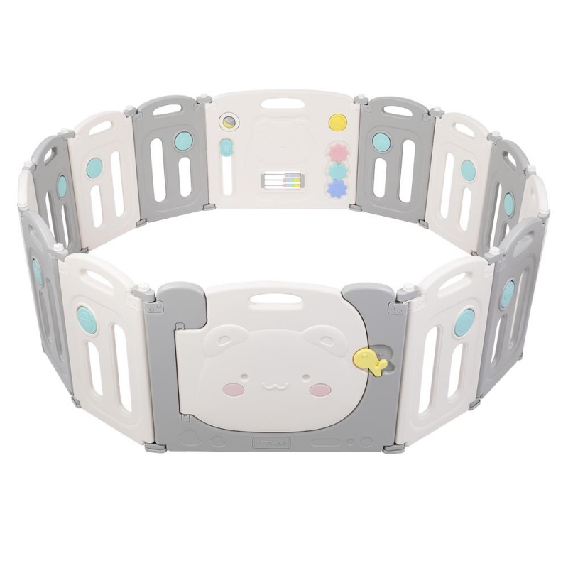 Winado 14 Panels Baby Playards,32.6 Lbs Toddler Playpen,Activity Center